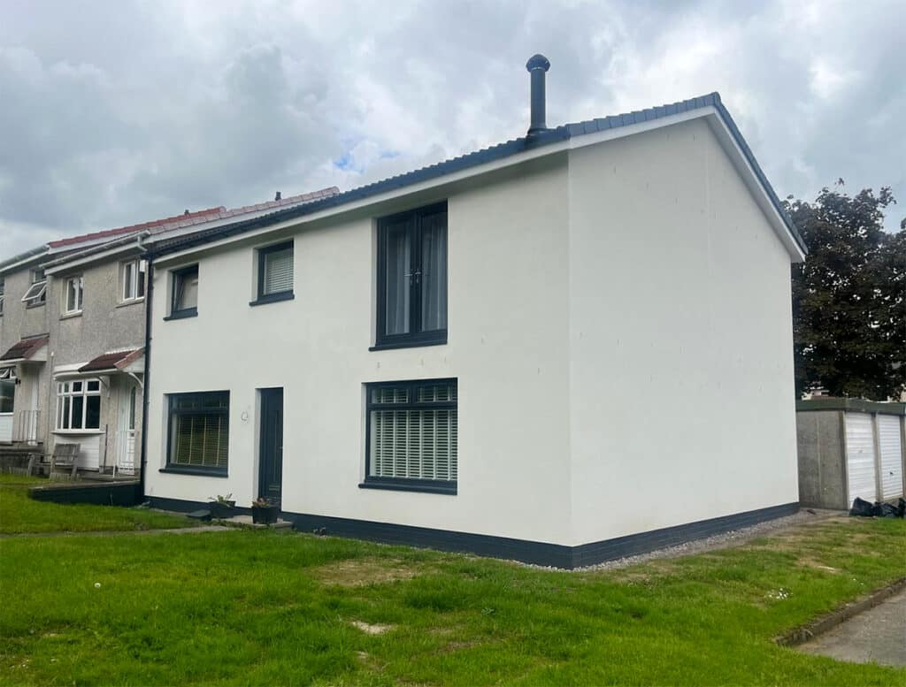 Acrylic render at East Kilbride